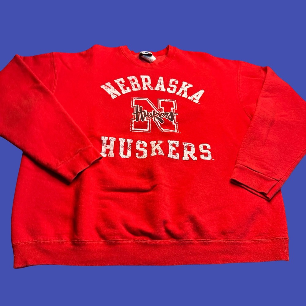Pro Player Nebraska Cornhuskers Sweatshirt 2XL Red College Football NCAA